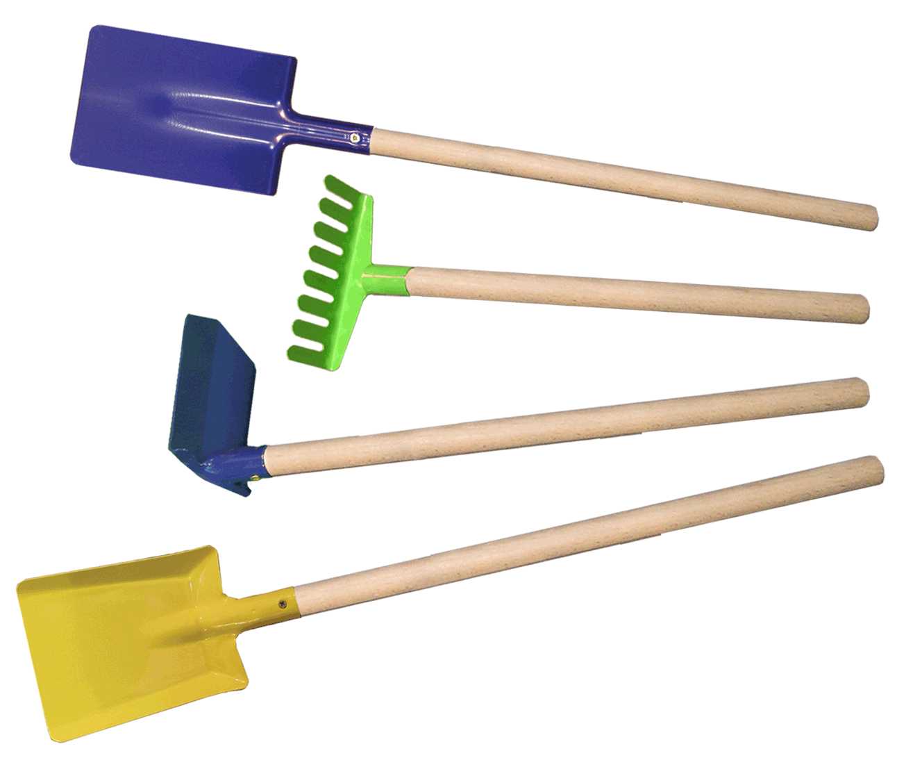 Children shovel, rake, spade, hoe
